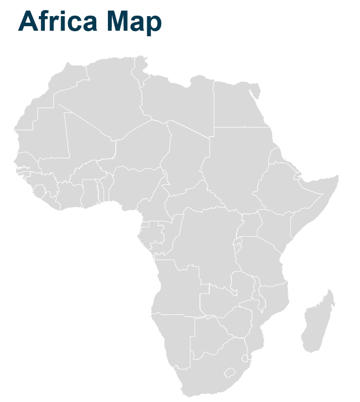 아프리가 국가별 지도 PPT 파일 다운로드