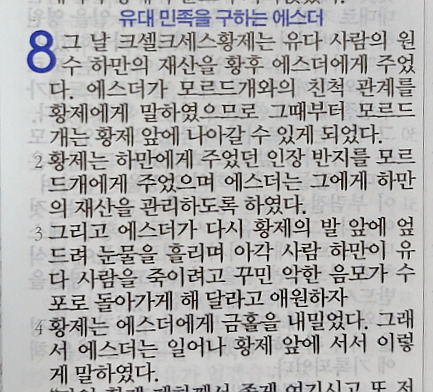 에스더 8장 에스더 8장