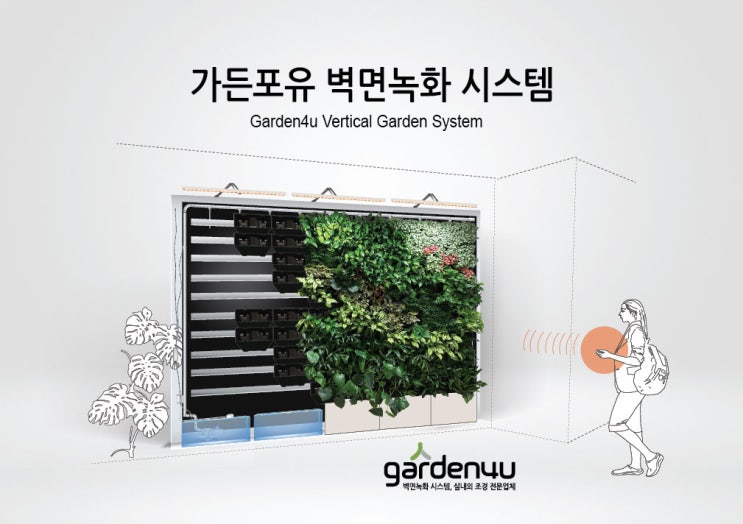  가든포유 벽면녹화 시스템 특장점