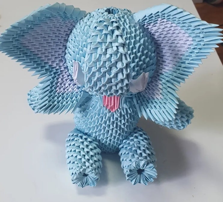  3d origami- 코끼리
