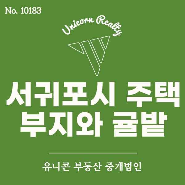  [토지]서귀포시 호근동 주택부지와 귤밭 토지, 추천드리는 매물