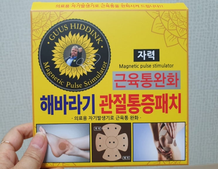  히딩크 근육통 완화 해바라기 관절통증패치 구입후기