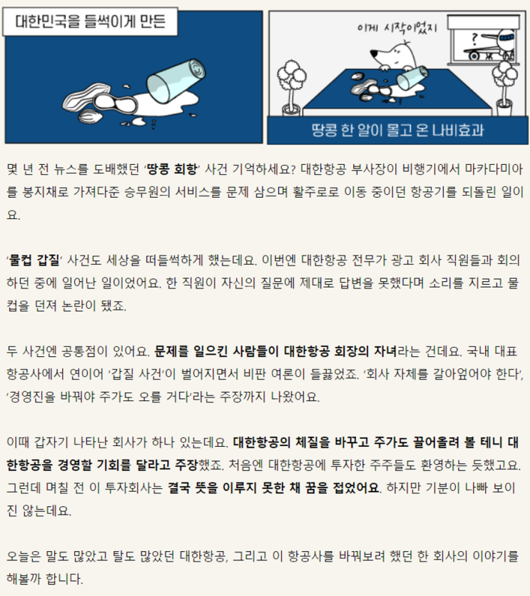  dig 매일경제- 대한항공,의결권이란?