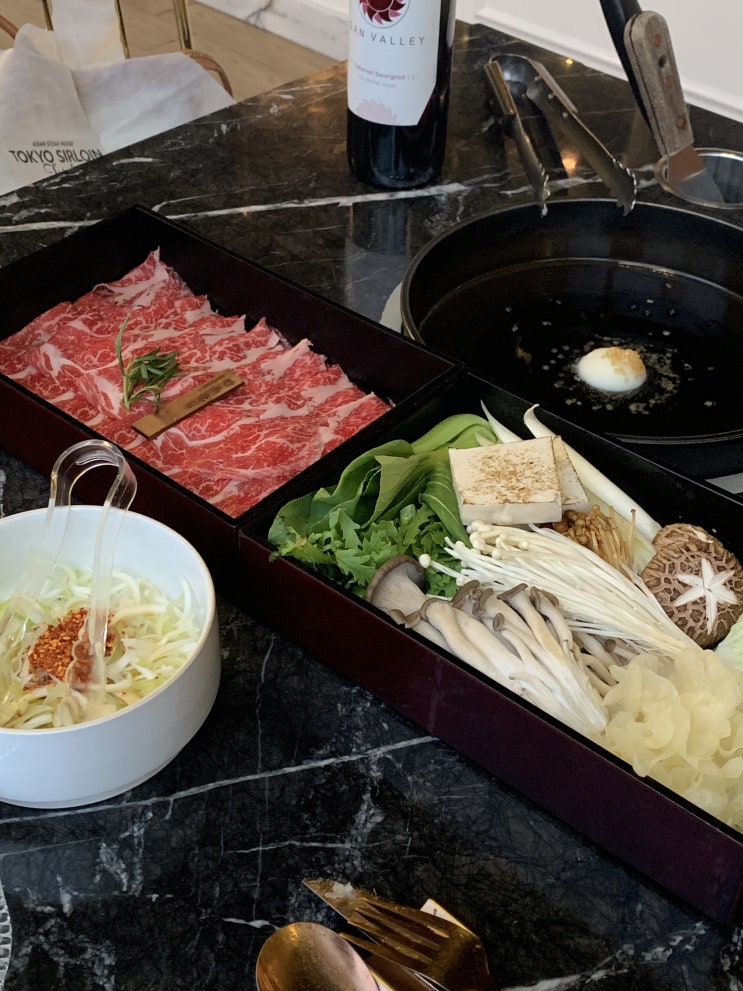  압구정 한우 맛집 도쿄등심 압구정점 스키야키 디너코스