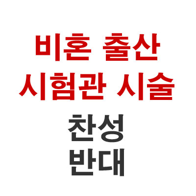 비혼 출산 시험관 시술 찬성 반대