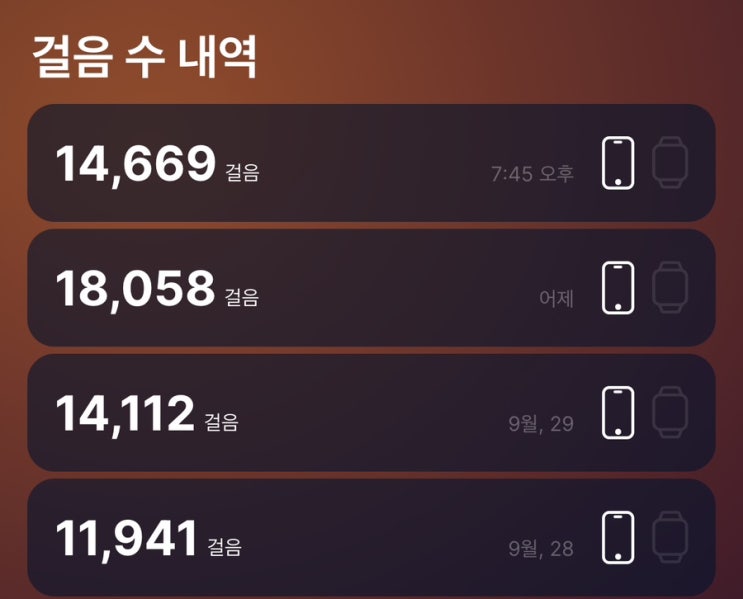  10월 1일 운동일기