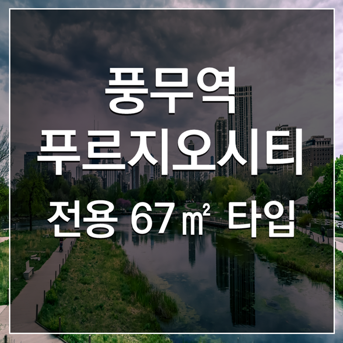 김포 풍무역 푸르지오시티 오피스텔 67타입