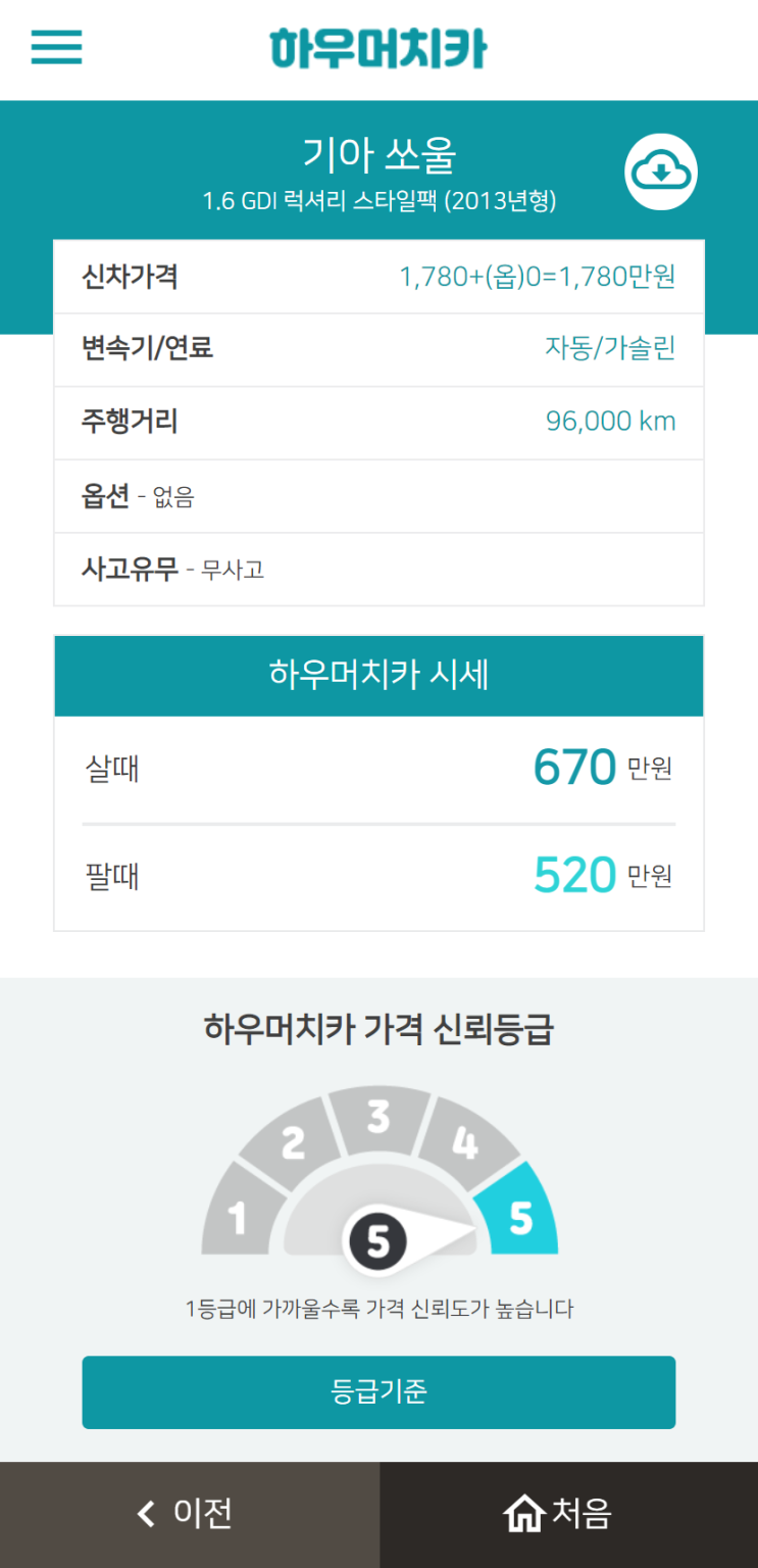 하우머치카 2022년 9월 쏘울_2 중고차시세.가격표 하우머치카 2022년 9월 쏘울_2 중고차시세.가격표