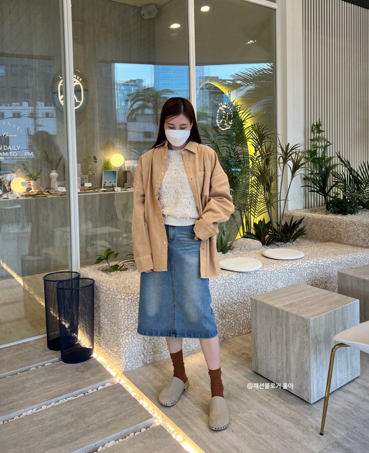 카고브로스 피그먼트 오버핏 여자 셔츠 자켓 스트릿패션 추천