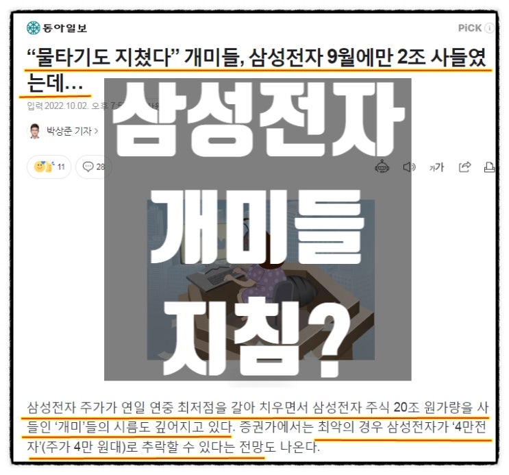  삼성전자 주식 9월에만 2조 사들인 개미들 물타기도 지쳤다 ?