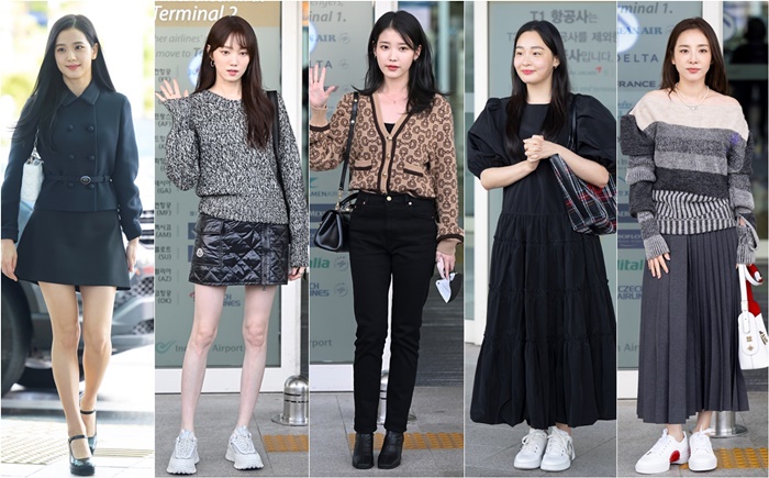 밀라노 향한 한류 스타들의 공항 패션, 베스트 블랙핑크 지수 vs 아쉬운 김민하-산다라박 밀라노 향한 한류 스타들의 공항 패션, 베스트 블랙핑크 지수 vs 아쉬운 김민하-산다라박
