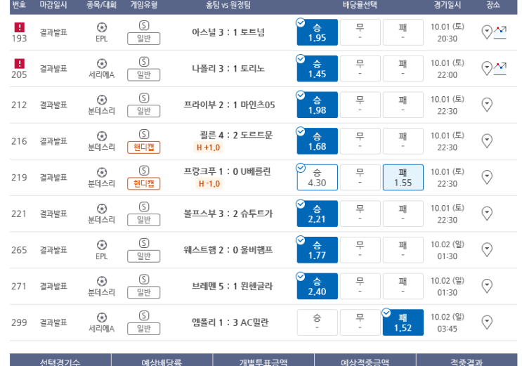 프로토 10월 첫날 한폴낙 퍼레이드