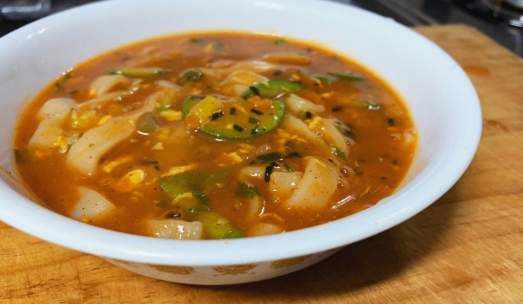  하이면 장칼국수, 우리할머니도 좋아해요 (애호박 추가)