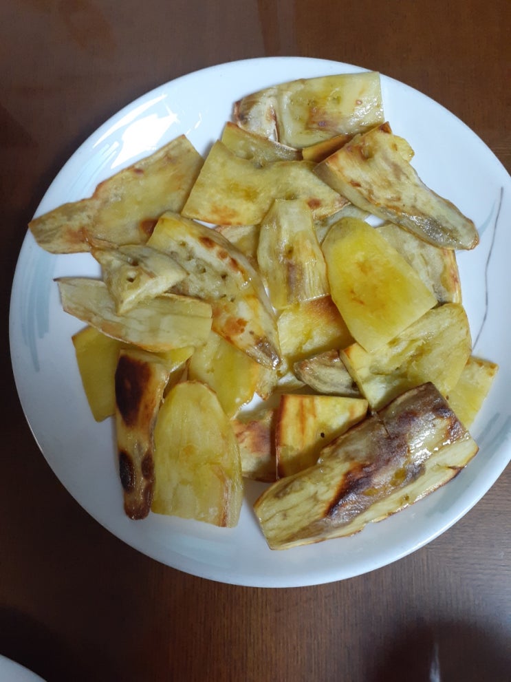  밤 떡볶이만들기, 고구마구이