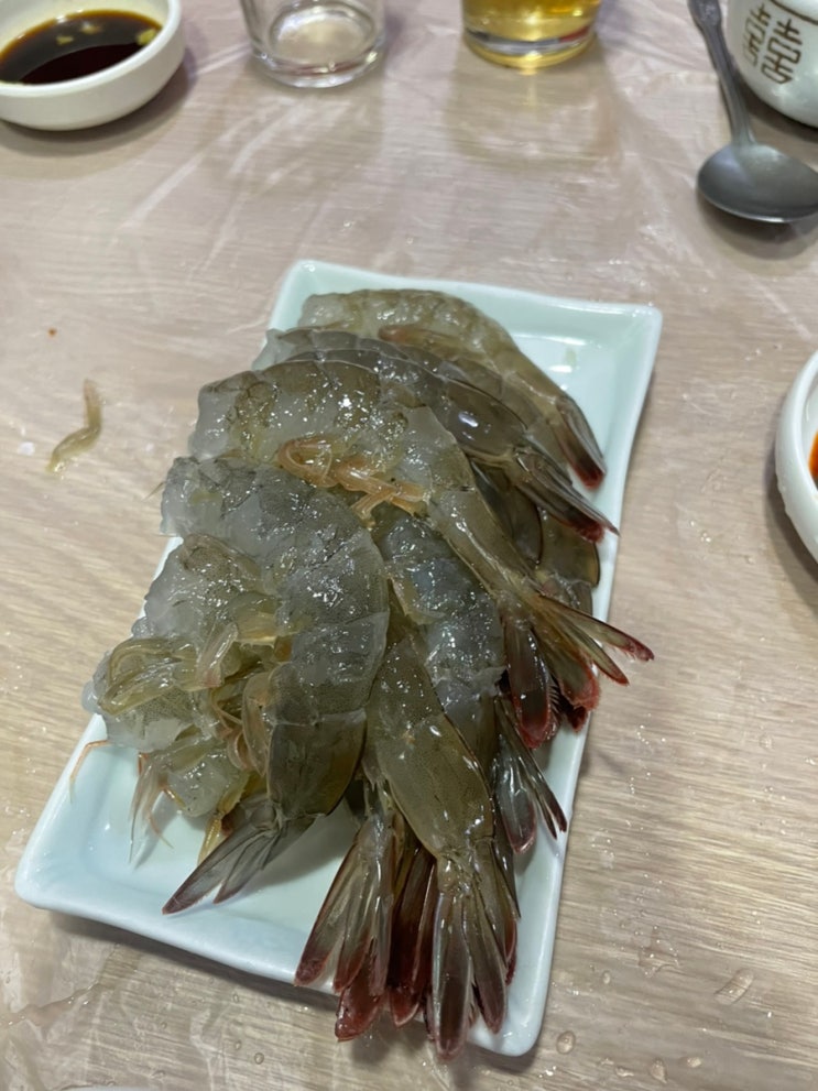  “장백왕새우” 부산 동래 - 생새우철 오도리 맛도리