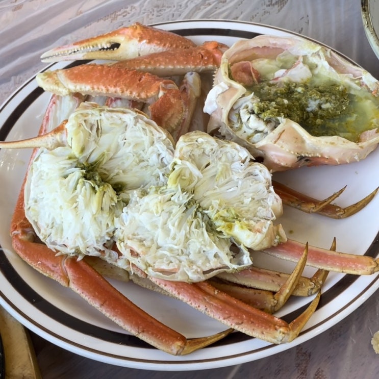  주문진 맛집 빅픽처6, 오션뷰 대게+횟집으로 추천!