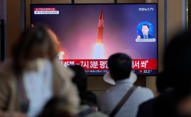 북한이 일주일 만에 4차 미사일 시험발사를 실시합니다.