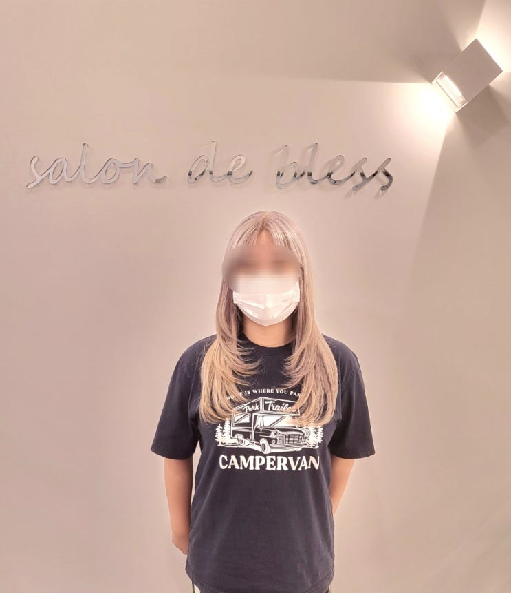  [매탄동미용실]살롱드블레스 백금발하기 