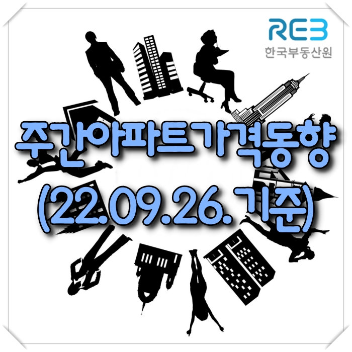 【모두부동산】 한국부동산원-광주광역시아파트 가격동향(22.09.26)