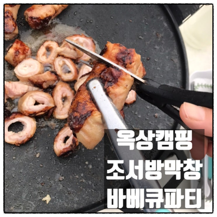 조서방막창 대구막창택배 받아서 옥상캠핑 생막창 바베큐파티 후기