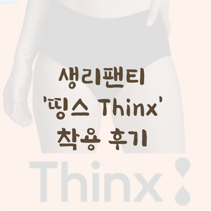 생리팬티 '띵스 Thinx' 착용 후기