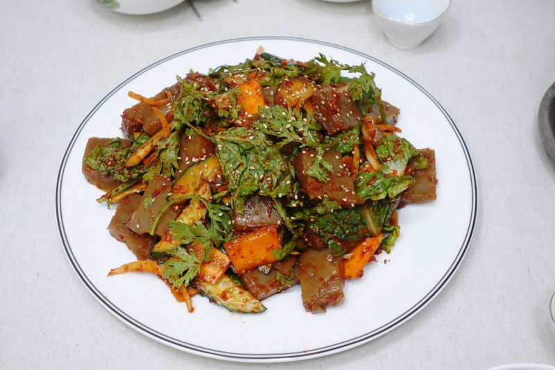도토리묵무침 황금레시피, 양념이 도망 안 가는 마성의 도토리묵 양념장 만들기