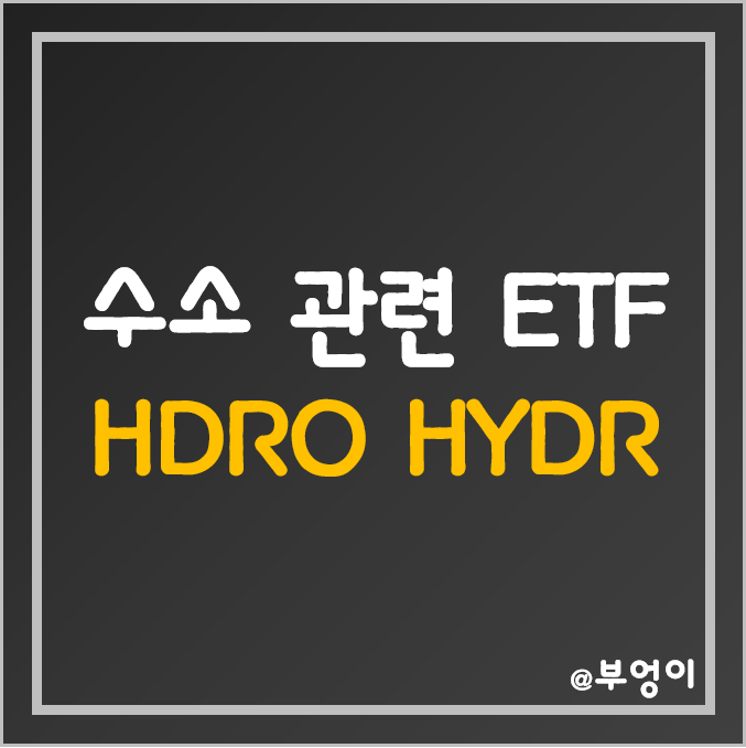 미국 수소 ETF - HDRO HYDR 주가 (수소차 및 친환경 에너지 관련주)