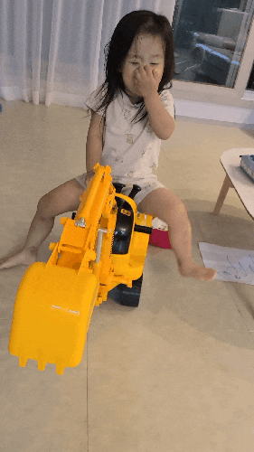 비엔씨 전동 승용 포크레인 장난감 즐거움 킬링포인트 육아 아이템