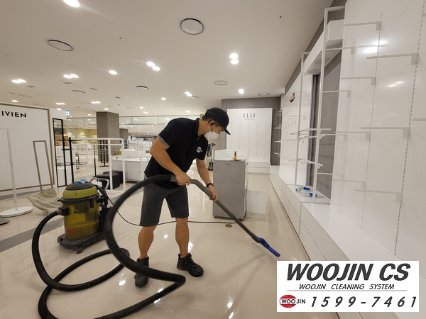  [우진CS] 대전 친환경 준공청소 유성 NC백화점 매장 인테리어 후 청소