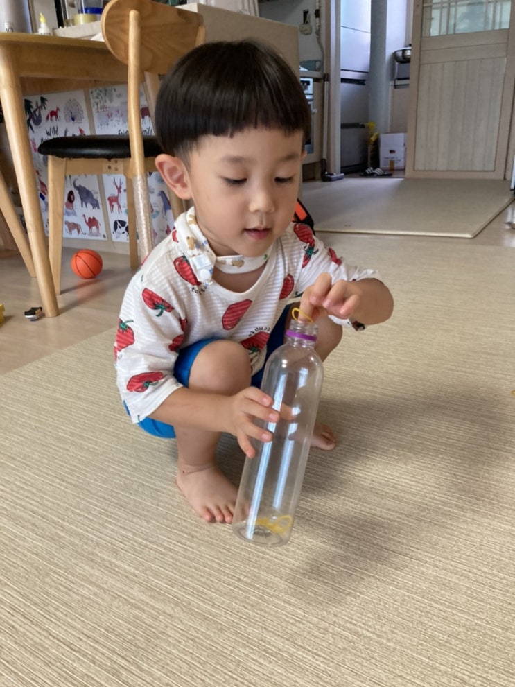  고무줄을 이용한 간단 센서리보틀 만들기:) 엄청 쉬워