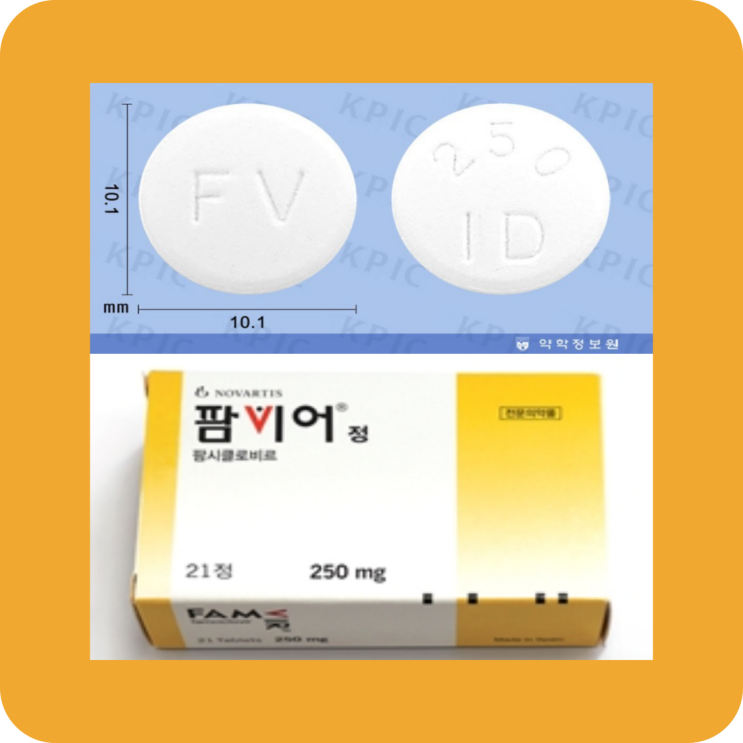  팜비어정 250MG 대상포진 치료제 효과/부작용
