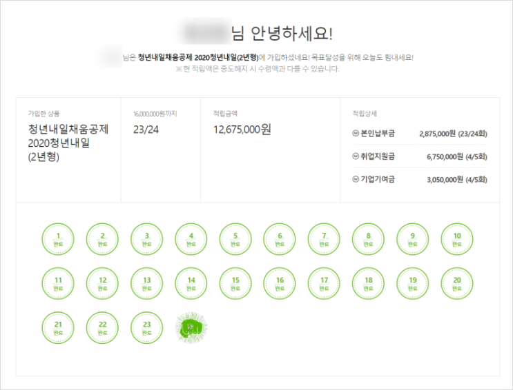  [23회차] 청년내일채움공제 ..ㄷㄱㄷㄱ :: 22.09.19
