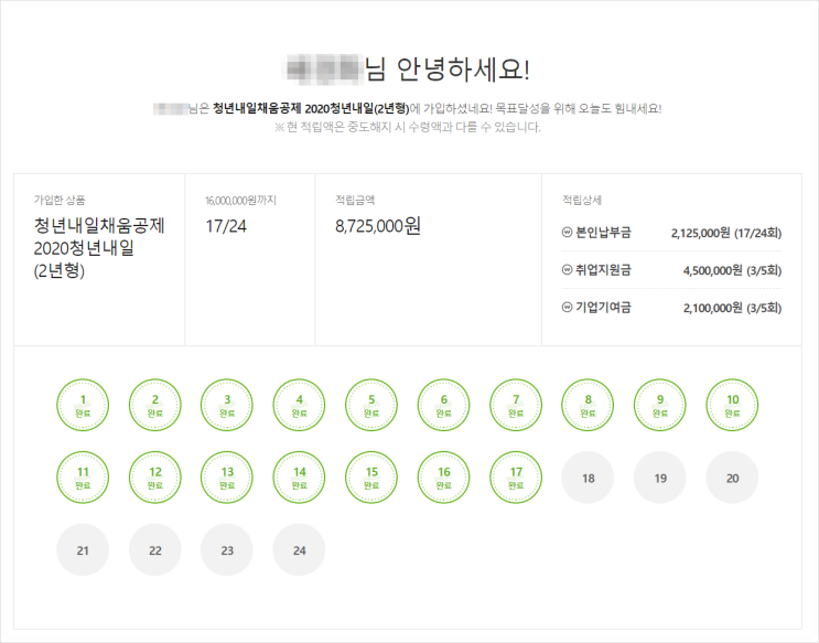  [17회차] 청년내일채움공제 :: 22.03.25