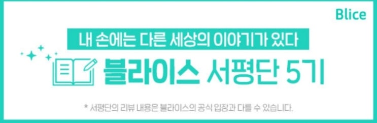  블라이스 서평단 5기 활동