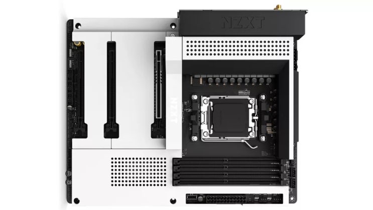 NZXT AMD 라이젠 7000 시리즈를 위한 N7 B650E 메인보드 공개