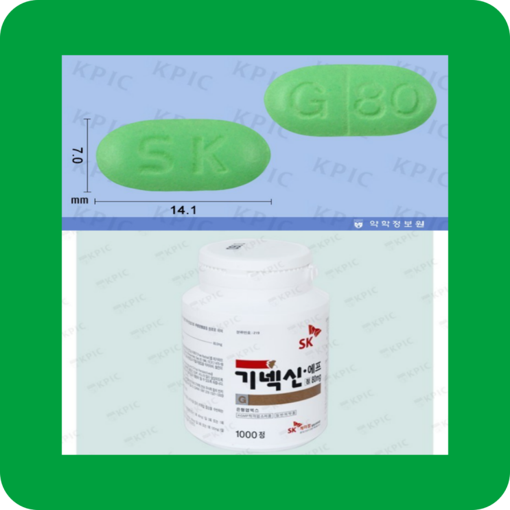  기넥신에프정 80mg 귀울림증상 이명에 좋은 약