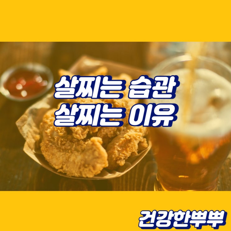  살찌는습관 체중증가이유 살찌는악습관