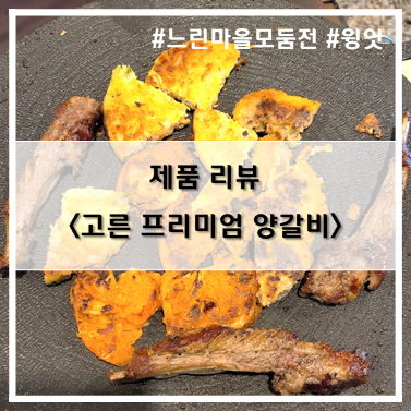  [제품 리뷰] 부드럽고 맛있는 윙잇_고른 프리미엄 양갈비~!(with 느린마을 모둠전)