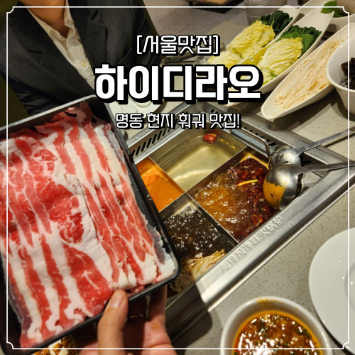  을지로 맛집 명동 하이디라오