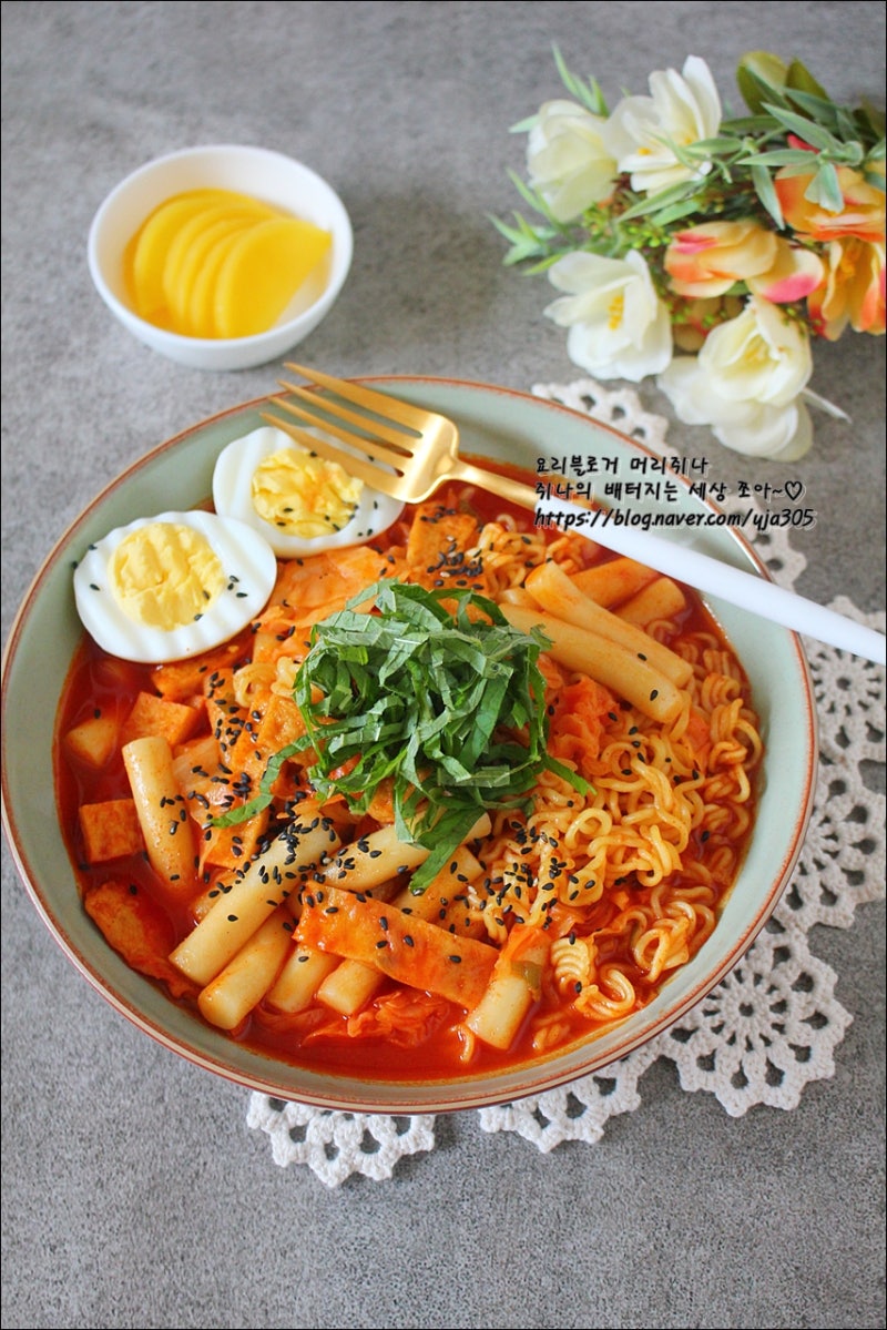 떡볶이 황금레시피 소스 분식 간식메뉴 라볶이 레시피 국물떡볶이 만들기~