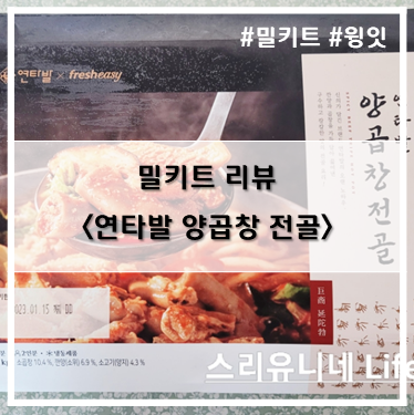 [밀키트] 깔끔하고 맛있는 윙잇_연타발 양곱창 전골~!