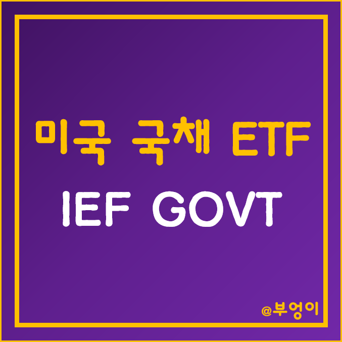 미국 국채 ETF - IEF, GOVT 주가 (채권형 펀드 관련주 & 채권 투자 방법)
