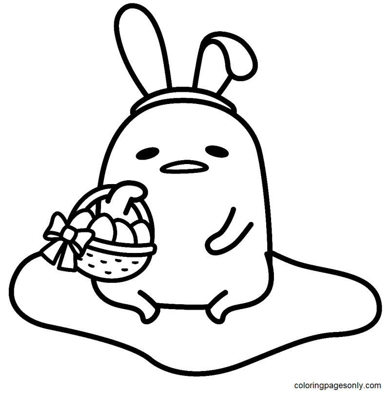 [색칠 공부] 산리오 캐릭터즈 - 구데타마(GUDETAMA) : 네이버 블로그