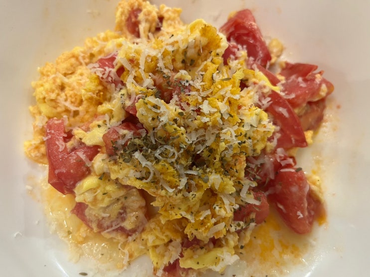  토마토계란치즈볶음