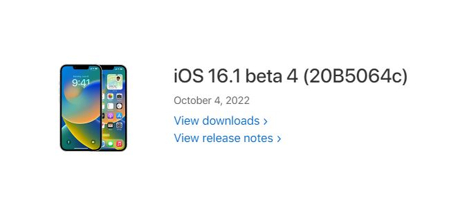 애플은 iOS 16.1 베타 4 버전 업데이트 내용과 방법