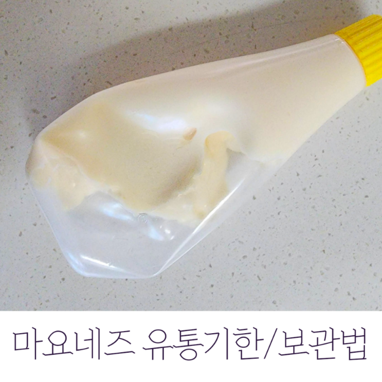  마요네즈 유통기한/소비기한/보관법/버리는 방법 정리