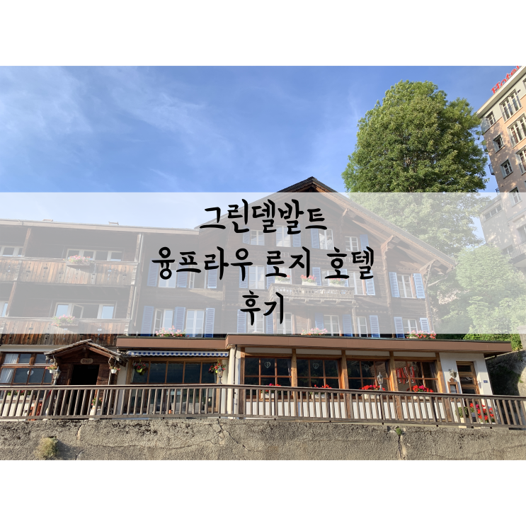  [스위스 렌터카 자유여행] 스위스 여행 그린델발트 숙소_융프라우 로지, 스위스 마운틴 호텔/스위스 숙소/스위스 호텔