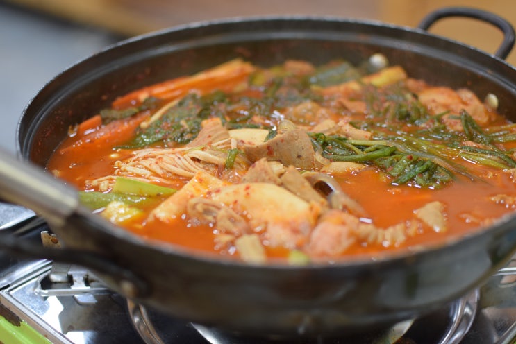  수완지구 곱창전골 칼칼한 국물맛이 일품