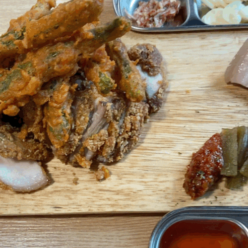  제주 중문 맛집, 이색 튀김보쌈과 수비드보쌈을 즐길수 있는 수비드돔보쌈