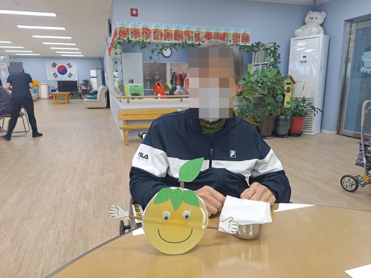 상인동, 진천동 주간보호센터 삼성튼튼에서 사과랑 배를 만들어요